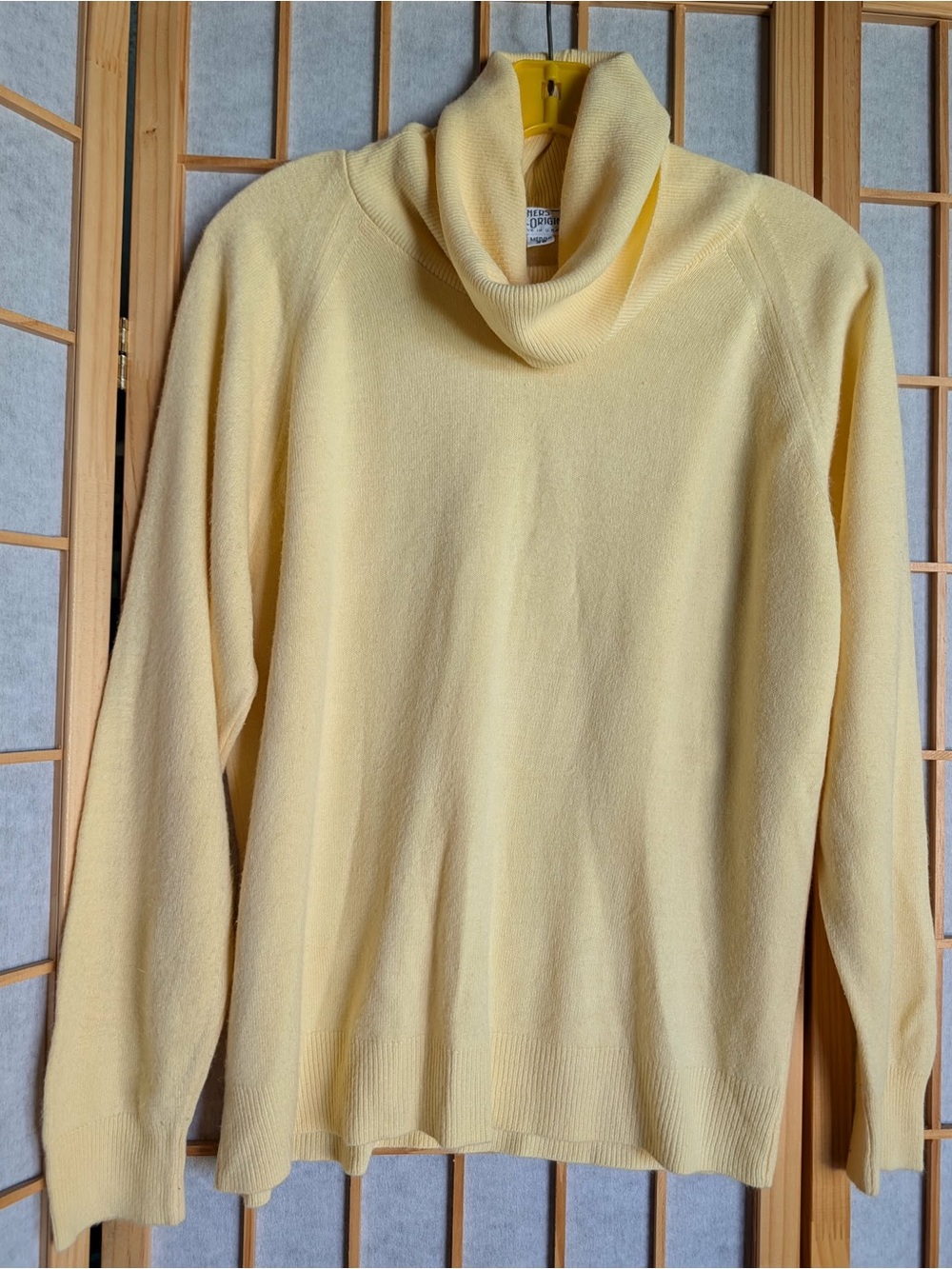 Designers Originals Pale Yellow Turtleneck Sweater